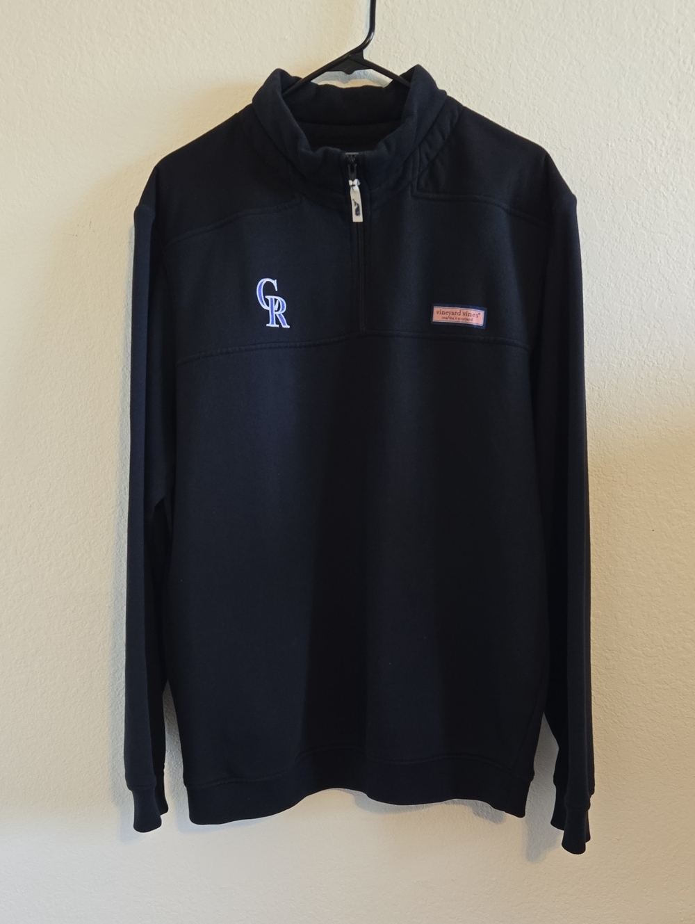 Vineyard Vines x MLB Colorado Rockies Quarter-zip - Black - Large